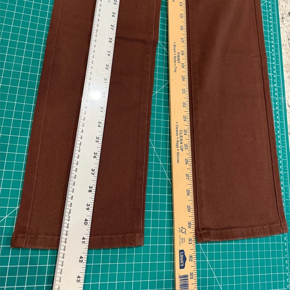 Weworewhat Icon Jean 24 Cacao Brown Straight Leg Denim NWT - Picture 6 of 9